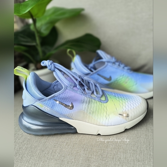 Bling Nike Air Max 270 Womens Sneakers Shoes Customized with Crystals - Picture 8 of 8